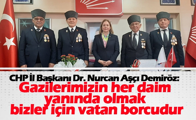 Başkan Demiröz; "Gazilerimizin her daim yanında olmak bizler için vatan borcudur"