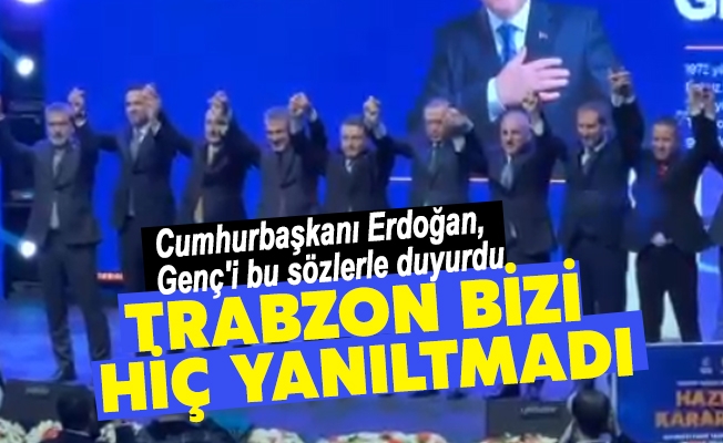 Cumhurbaşkanı Erdoğan, Ahmet Metin Genç'i bu sözlerle duyurdu!