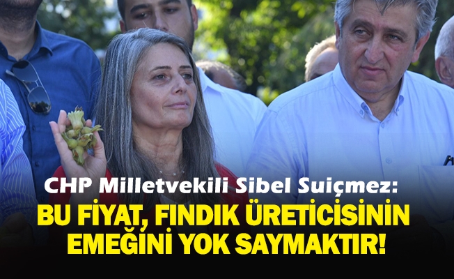 CHP TRABZON MİLLETVEKİLİ SUİÇMEZ; “BU FİYAT, FINDIK ÜRETİCİSİNİN EMEĞİNİ YOK SAYMAKTIR!