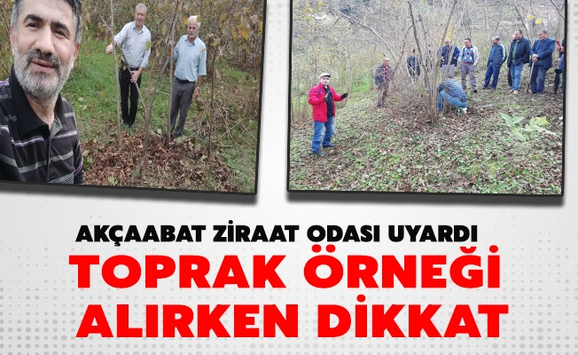 AKÇAABAT ZİRAAT ODASI UYARDI