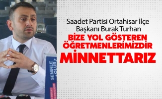 BAŞKAN TURHAN'DAN ÖĞRETMENLER GÜNÜ MESAJI