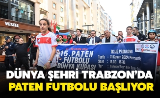 DÜNYA ŞEHRİ TRABZON’DA PATEN FUTBOLU BAŞLIYOR