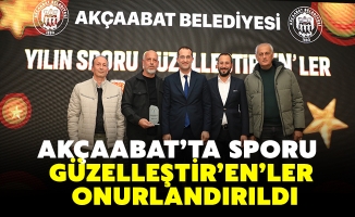 AKÇAABAT’TA SPORU GÜZELLEŞTİR’EN’LER ONURLANDIRILDI